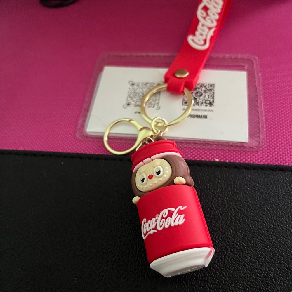 Coca-Cola Red Can‎ Keychain with Character